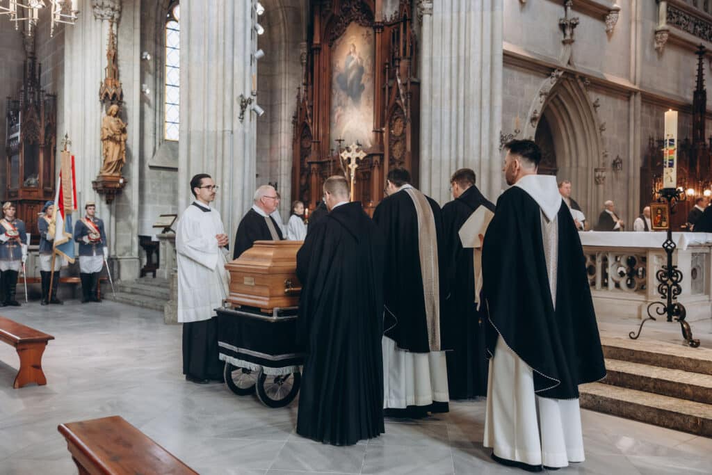 圣安魂曲和修道院长布鲁诺的葬礼