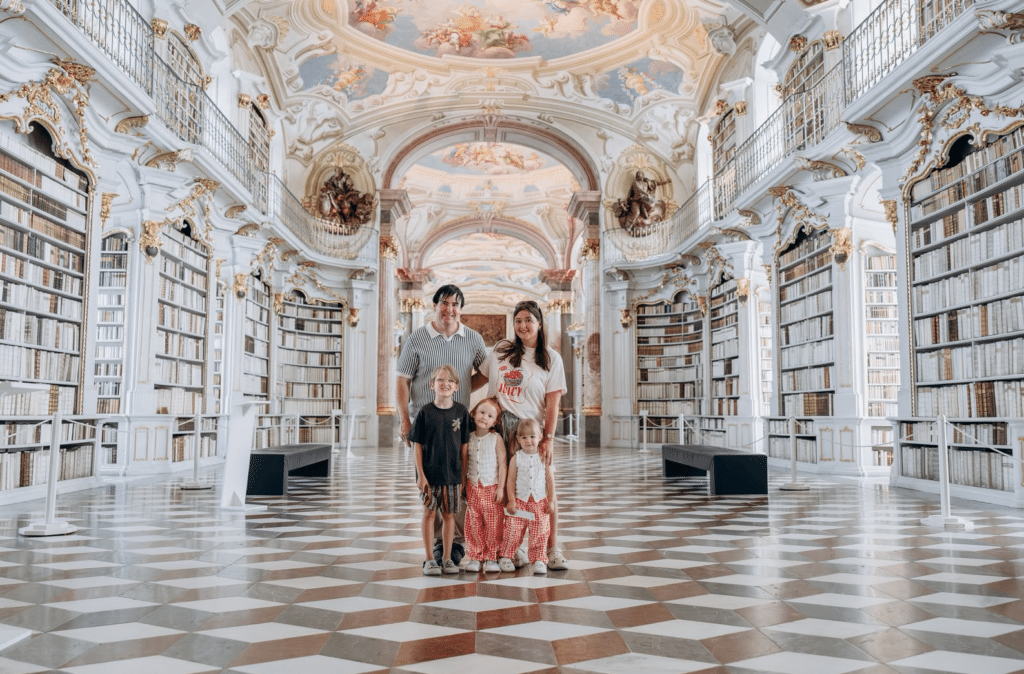 La famiglia Ingham ad Admont