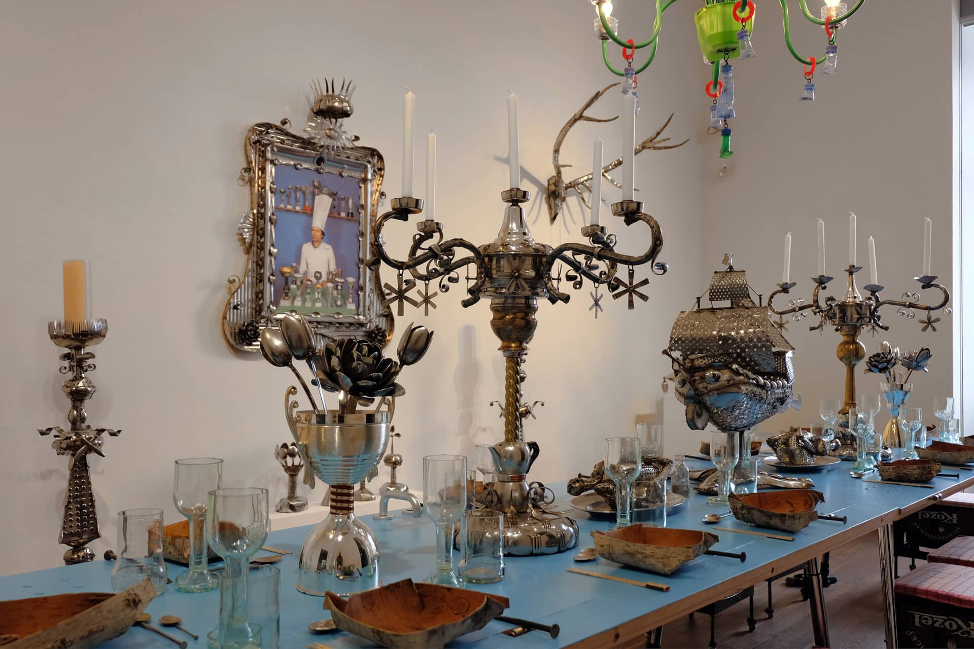 Artistic intervention Goetz Bury Gala Dinner Made for Admont 2015 www