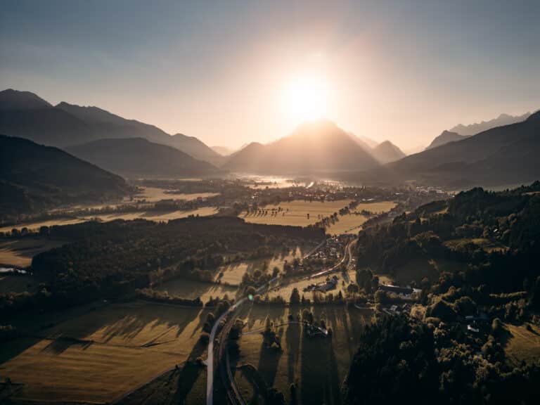 Sonnenaufgang Stift Admont