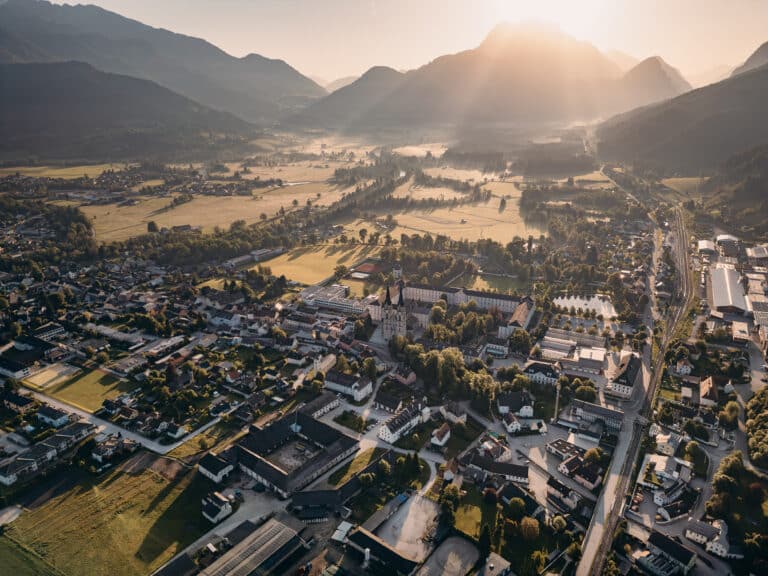 Sonnenaufgang Stift Admont